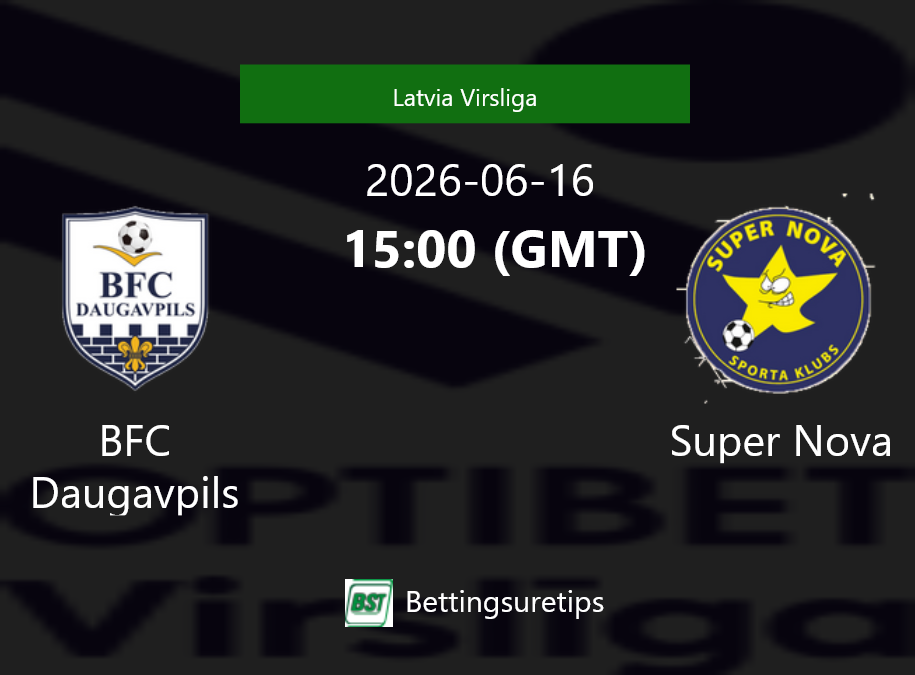 BFC Daugavpils vs Super Nova Prediction Betting Tips & Correct Score