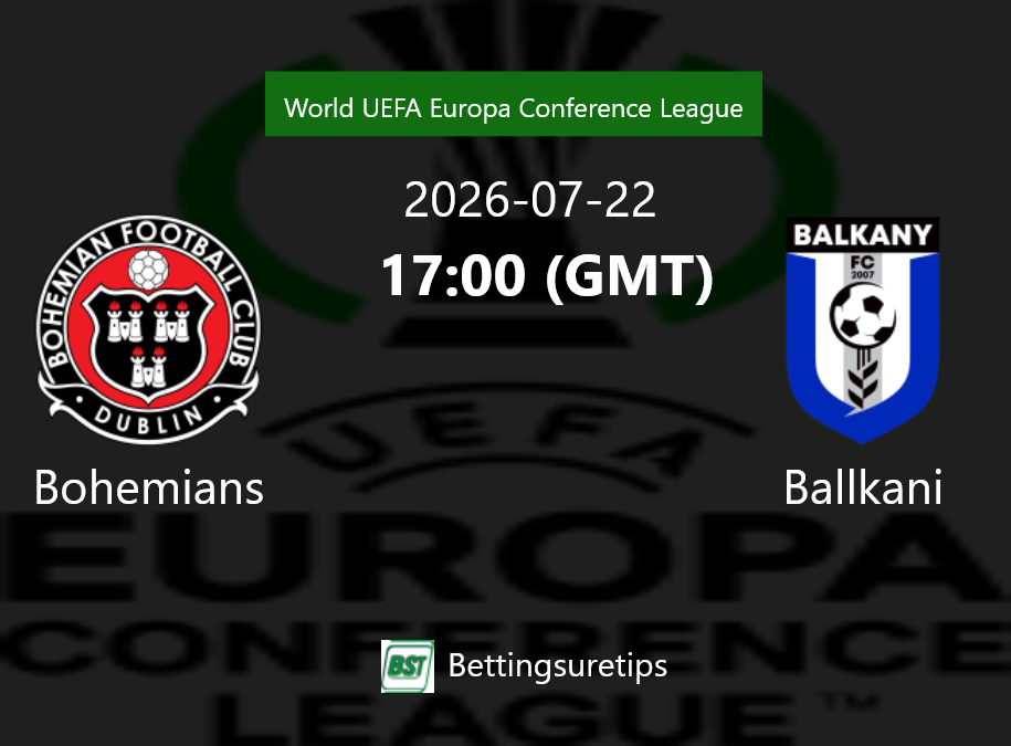 Bohemians vs Ballkani Prediction Betting Tips & Correct Score