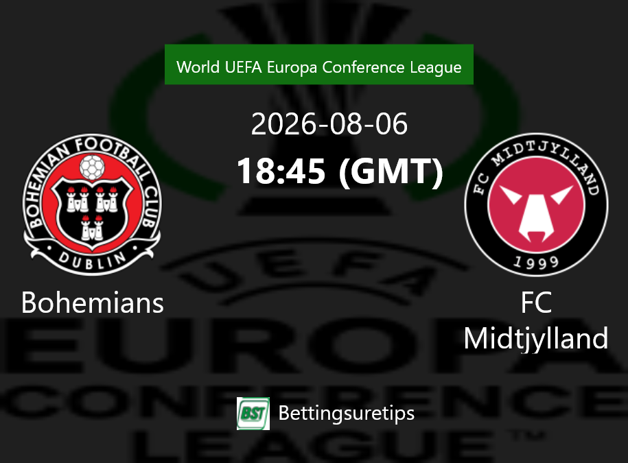Bohemians vs FC Midtjylland Prediction Betting Tips & Correct Score