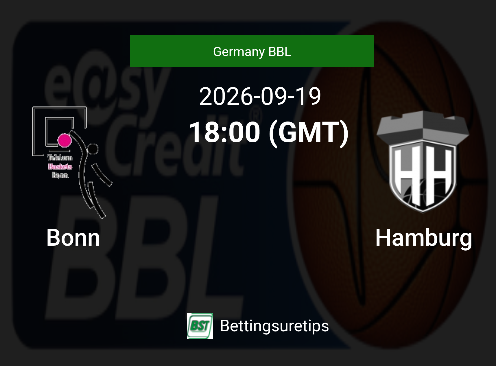 Bonn vs Hamburg Prediction and Pick - Germany BBL Bonn vs Hamburg Prediction and Pick - Germany BBL