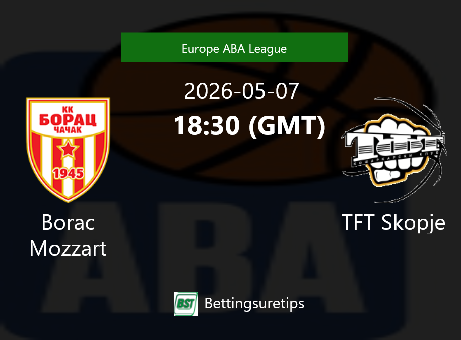 Borac Mozzart vs TFT Skopje Prediction and Pick - Europe ABA League