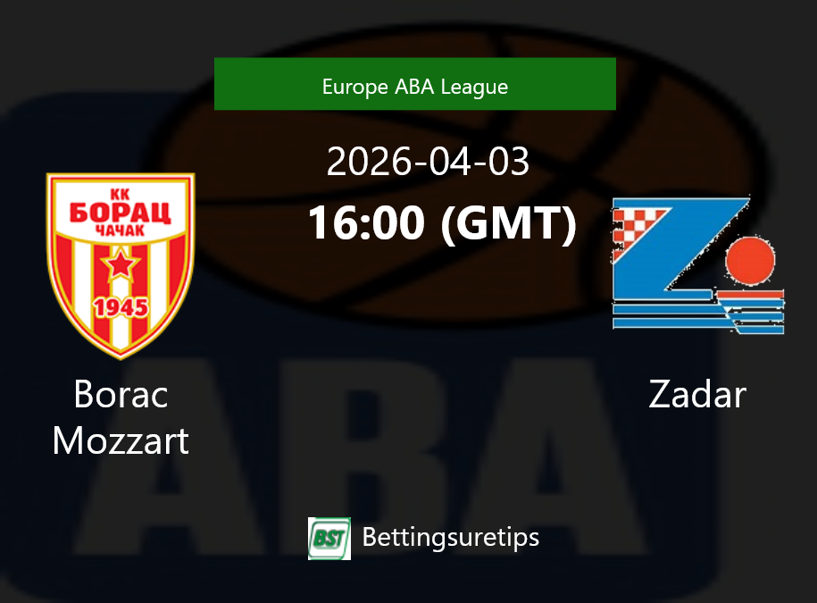 Borac Mozzart vs Zadar Prediction and Pick - Europe ABA League