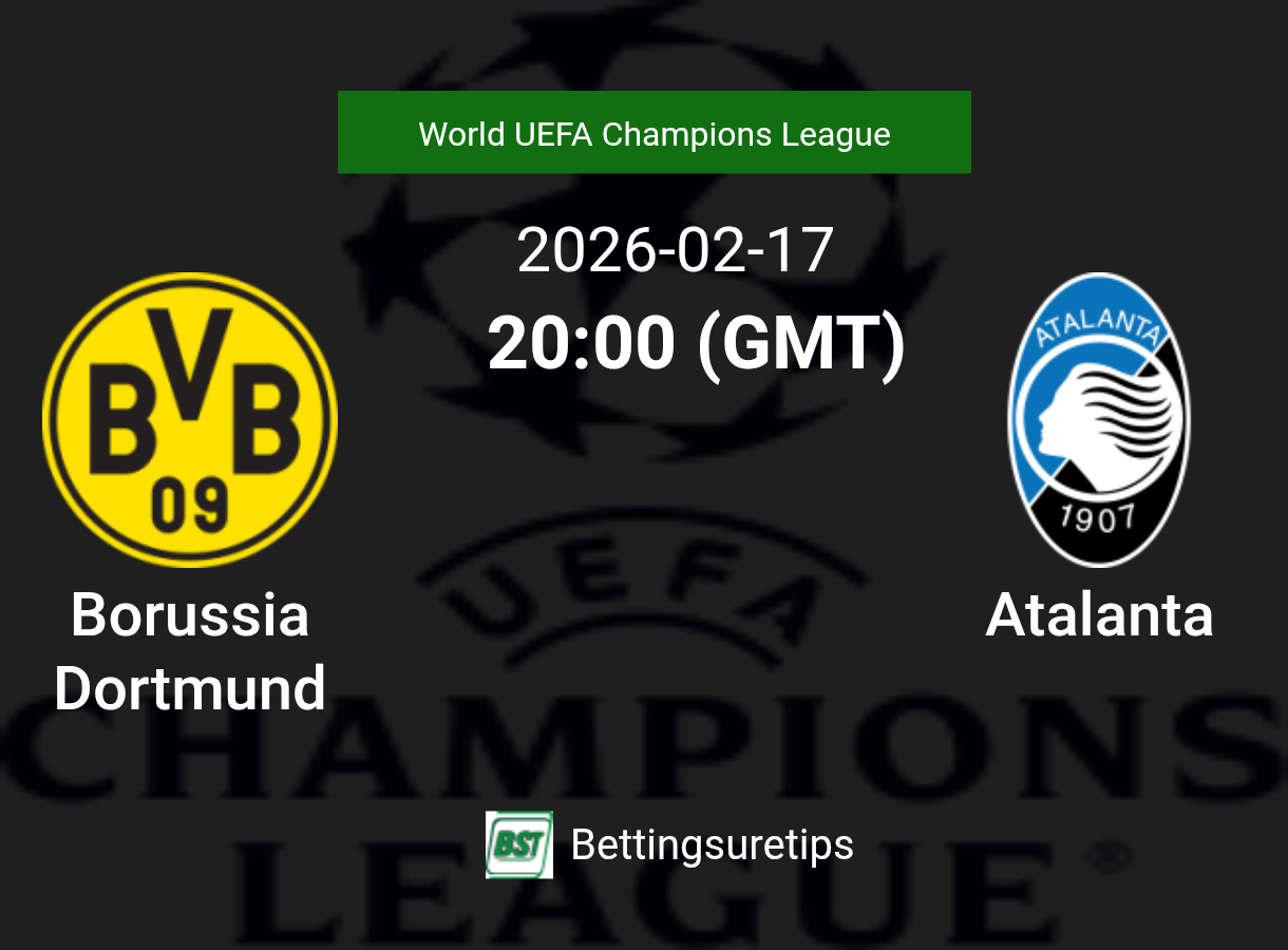 Borussia Dortmund vs Atalanta Prediction Betting Tips & Correct Score