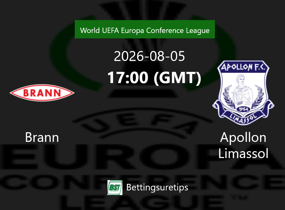 Brann vs Apollon Limassol Prediction Betting Tips & Correct Score