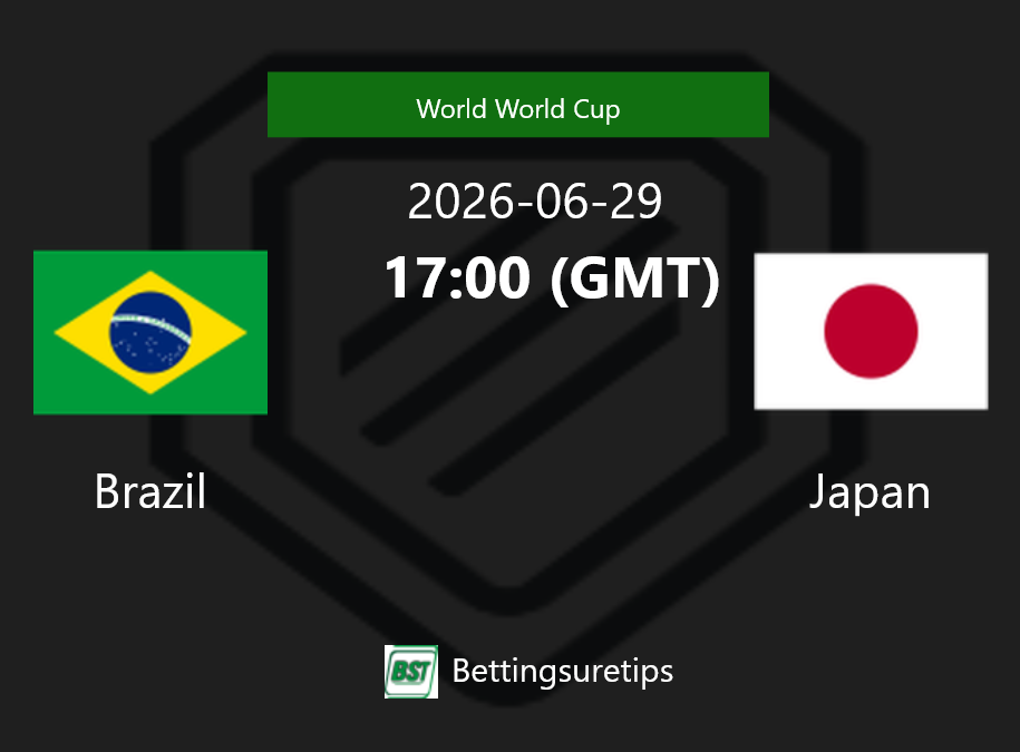 Brazil vs Japan Prediction Betting Tips & Correct Score
