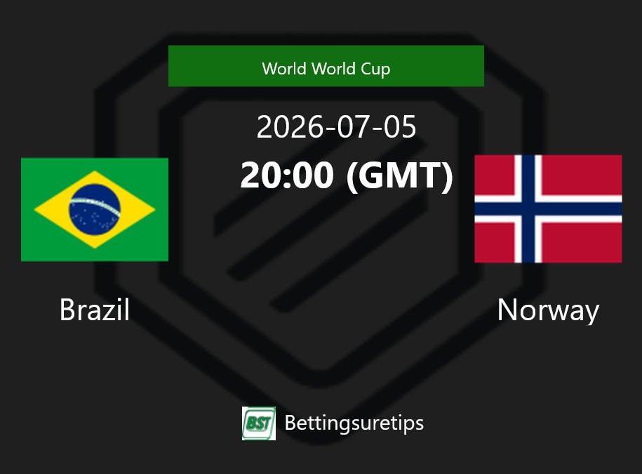 Brazil vs Norway Prediction Betting Tips & Correct Score