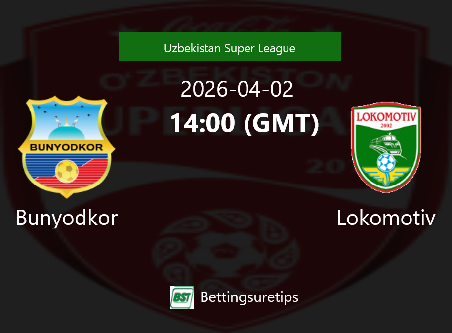 Bunyodkor vs Lokomotiv Prediction Betting Tips & Correct Score