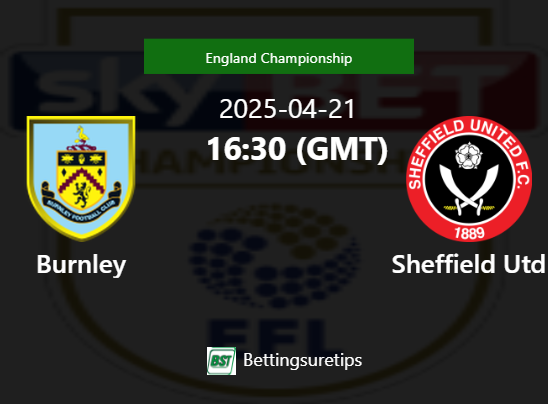 Burnley vs Sheffield Utd Prediction Betting Tips & Correct Score