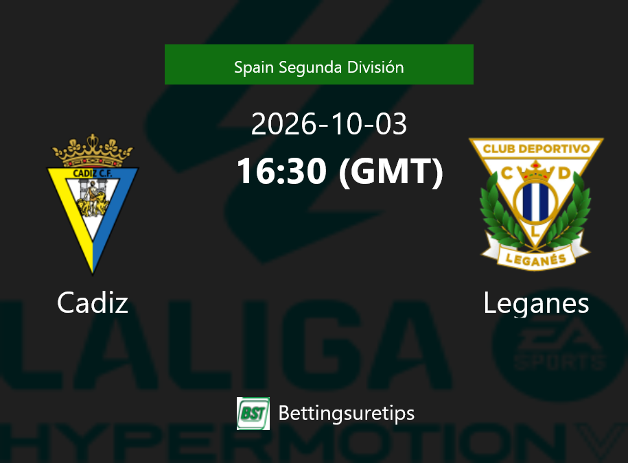 Cadiz vs Leganes Prediction Betting Tips & Correct Score