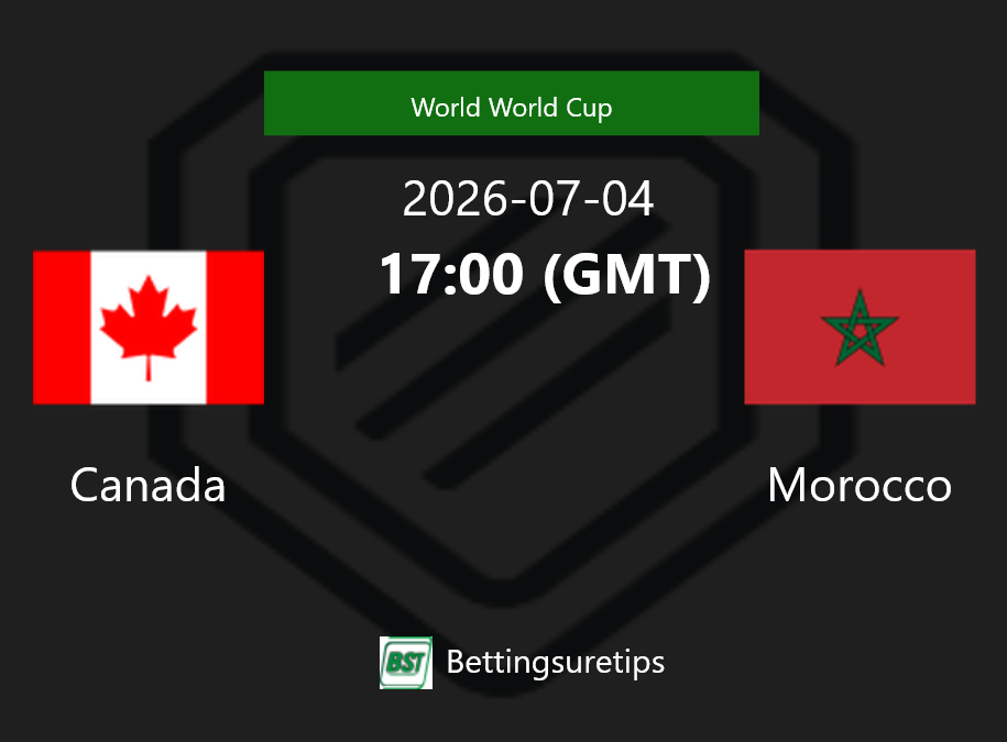 Canada vs Morocco Prediction Betting Tips & Correct Score