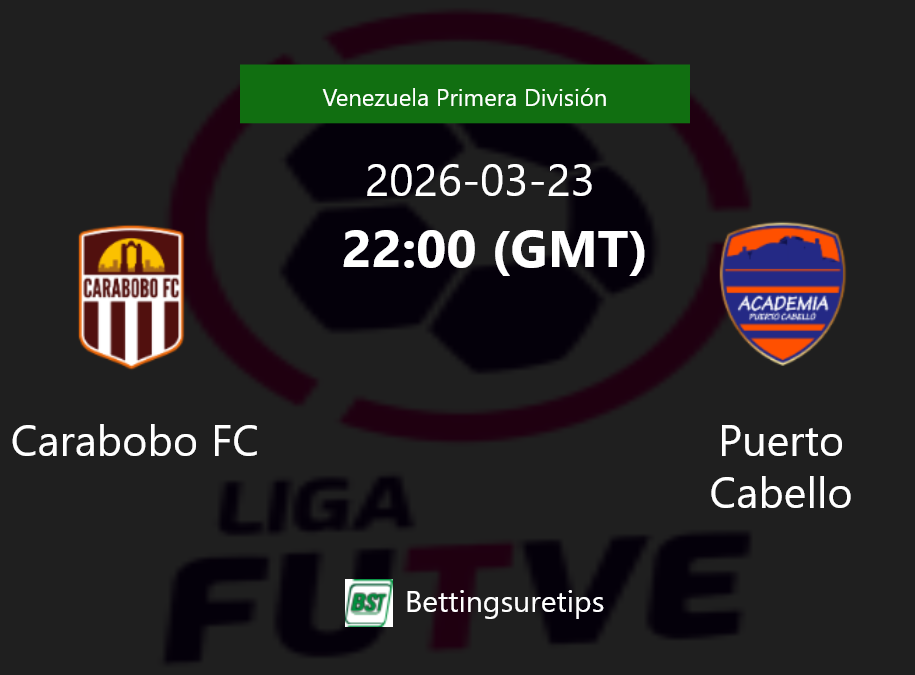 Carabobo FC vs Puerto Cabello Prediction Betting Tips & Correct Score