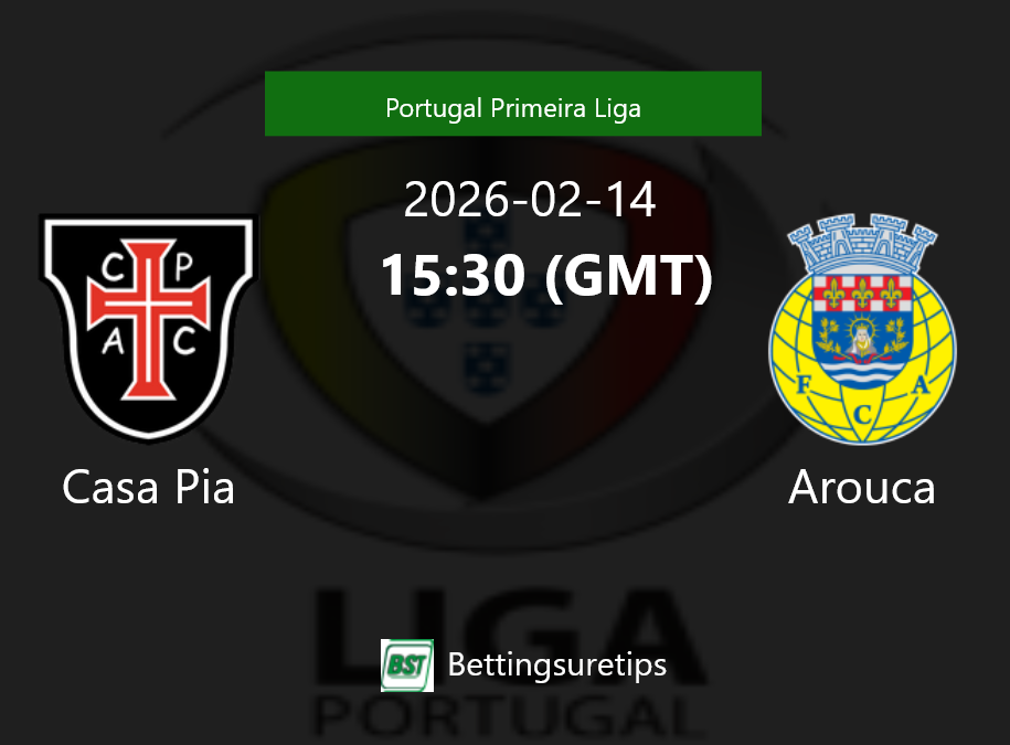 Casa Pia vs Arouca Prediction Betting Tips & Correct Score