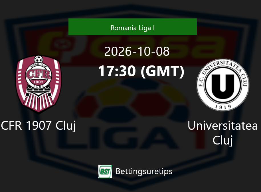CFR 1907 Cluj vs Universitatea Cluj Prediction Betting Tips & Correct Score