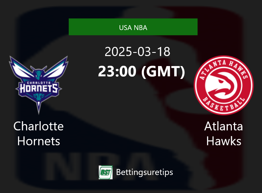 Charlotte Hornets vs Atlanta Hawks Prediction and Pick - USA NBA