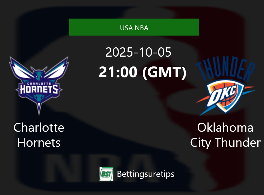 Charlotte Hornets vs Oklahoma City Thunder Prediction and Pick - USA NBA