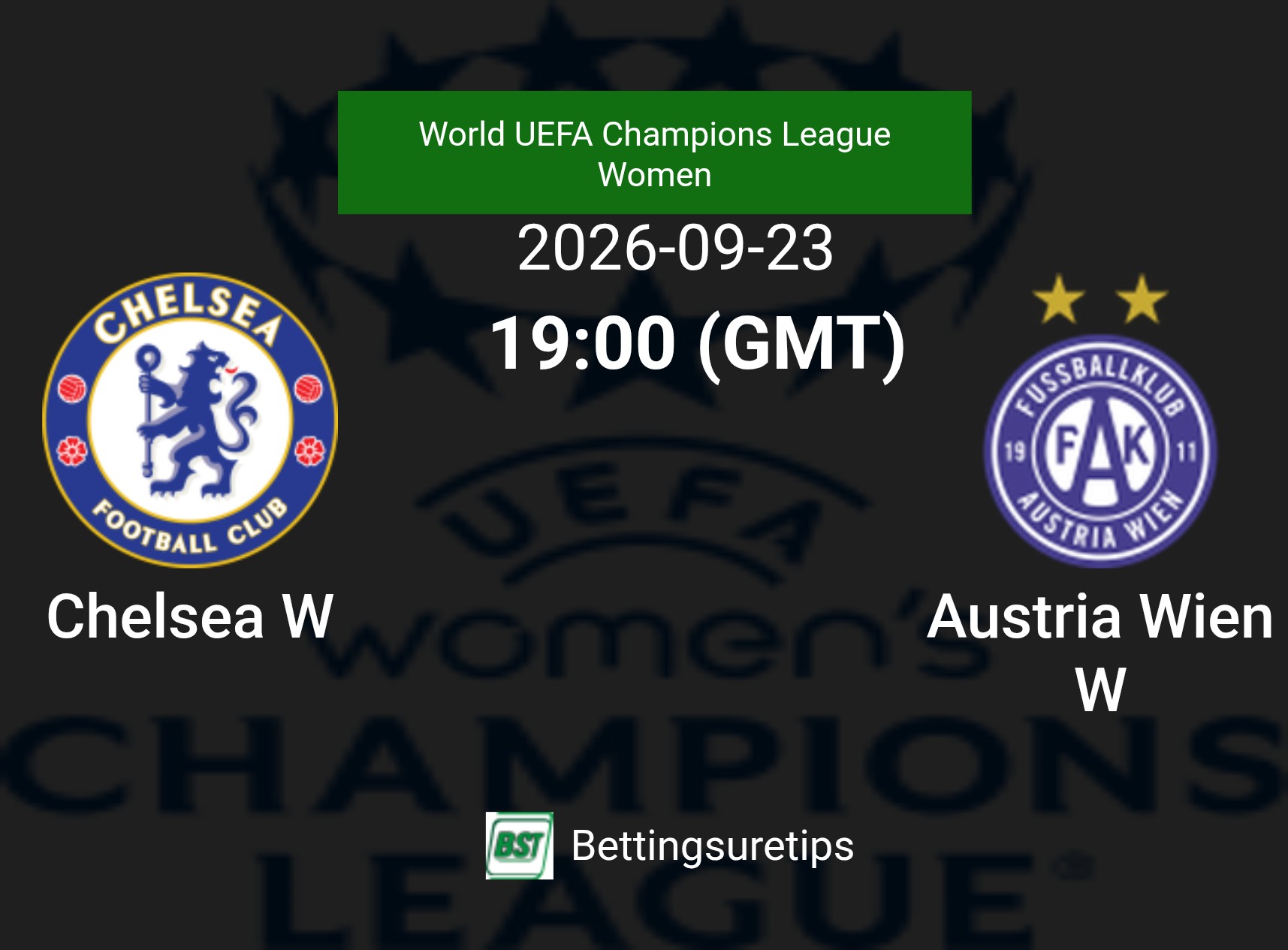 Chelsea W vs Austria Wien W Prediction Betting Tips & Correct Score