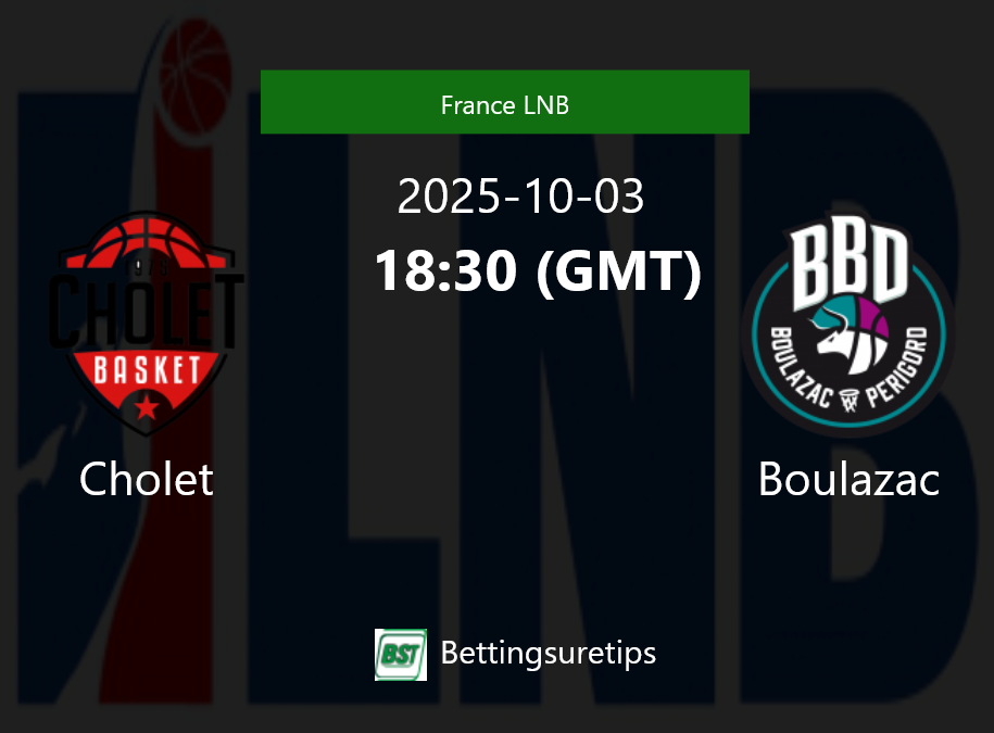 Cholet vs Boulazac Prediction and Pick - France LNB
