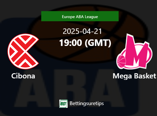 Cibona vs Mega Basket Prediction and Pick - Europe ABA League