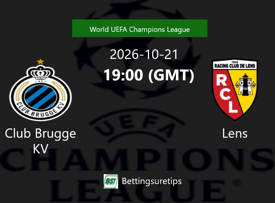 Club Brugge KV vs Lens Prediction Betting Tips & Correct Score