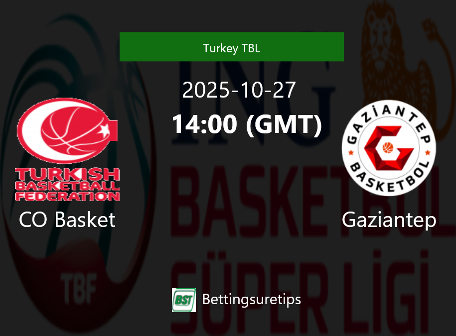 CO Basket vs Gaziantep Prediction and Pick - Turkey TBL