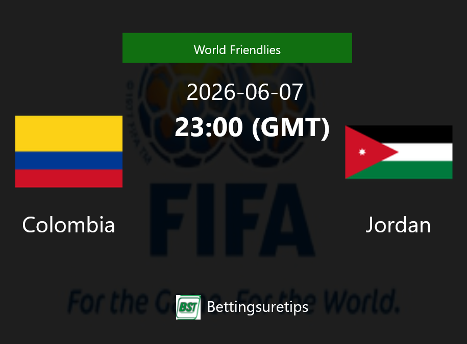 Colombia vs Jordan Prediction Betting Tips & Correct Score