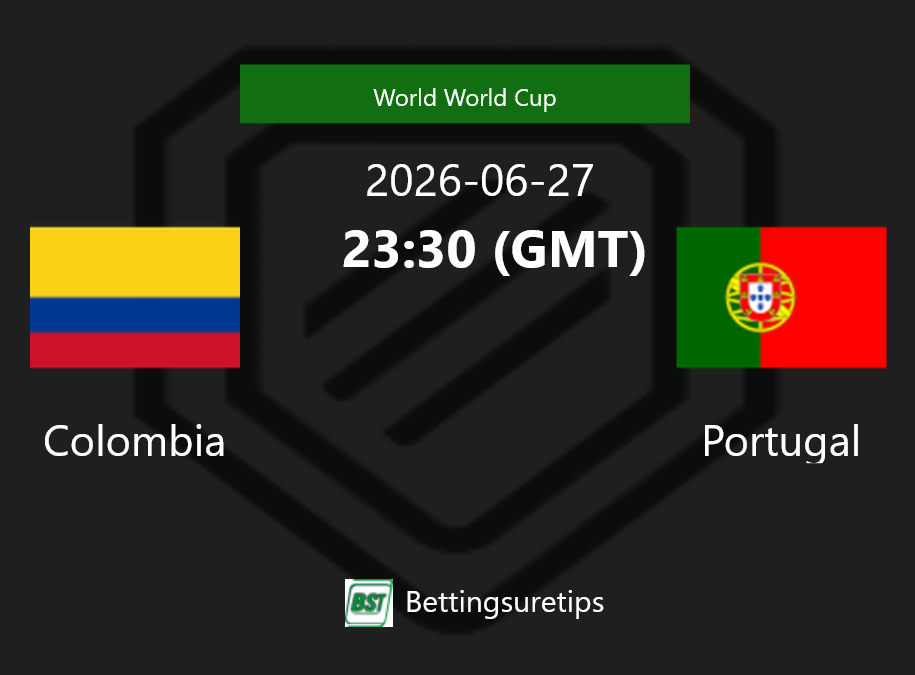 Colombia vs Portugal Prediction Betting Tips & Correct Score