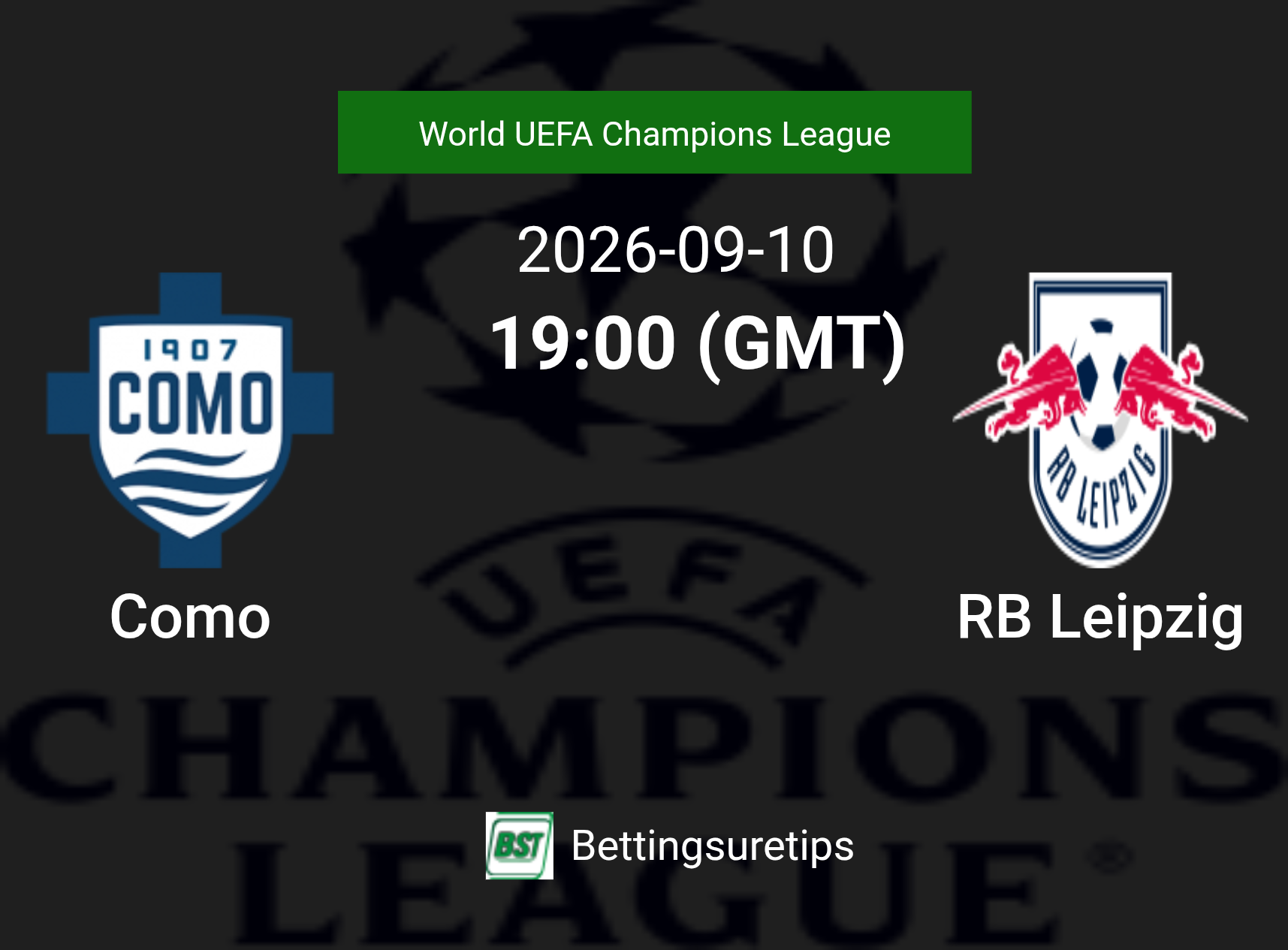 Como vs RB Leipzig Prediction Betting Tips & Correct Score