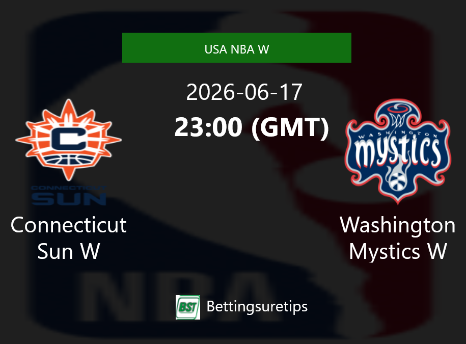 Connecticut Sun W vs Washington Mystics W Prediction and Pick - USA NBA W
