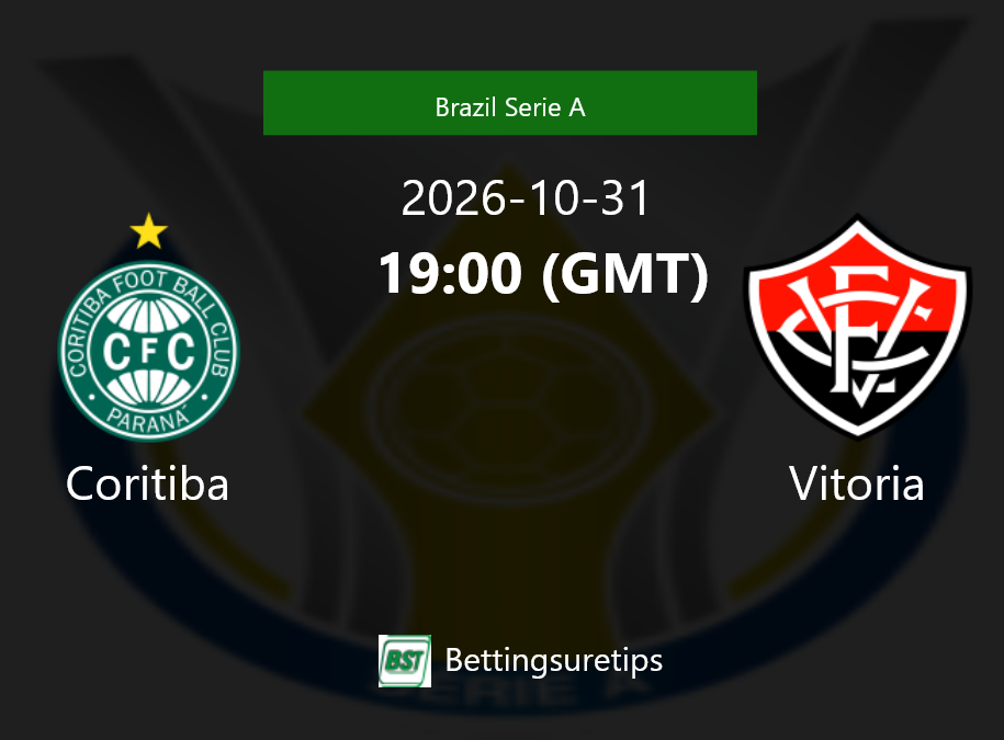 Coritiba vs Vitoria Prediction Betting Tips & Correct Score
