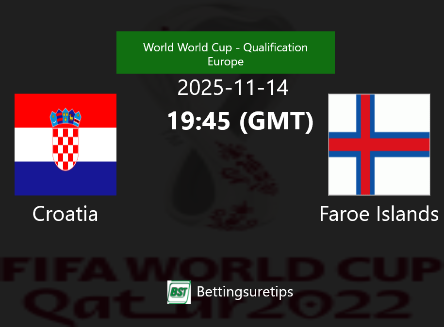 Croatia vs Faroe Islands Prediction Betting Tips & Correct Score