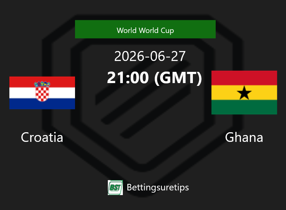 Croatia vs Ghana Prediction Betting Tips & Correct Score