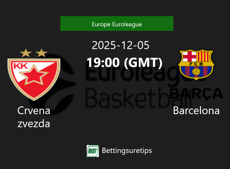 Crvena zvezda vs Barcelona Prediction and Pick - Europe Euroleague