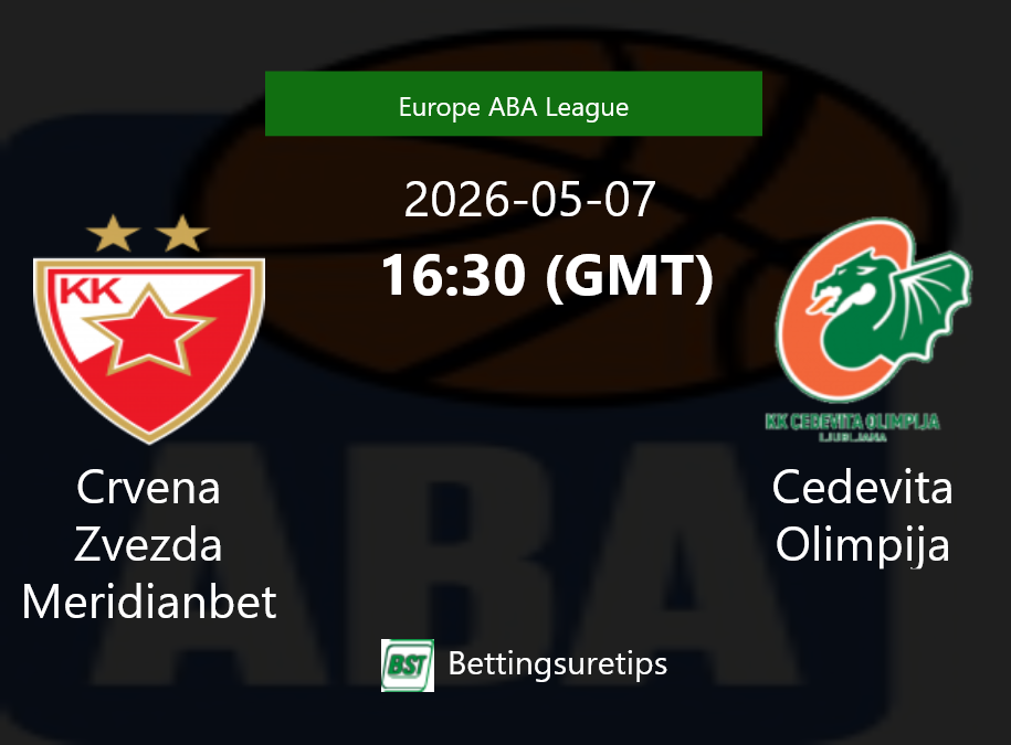 Crvena Zvezda Meridianbet vs Cedevita Olimpija Prediction and Pick - Europe ABA League