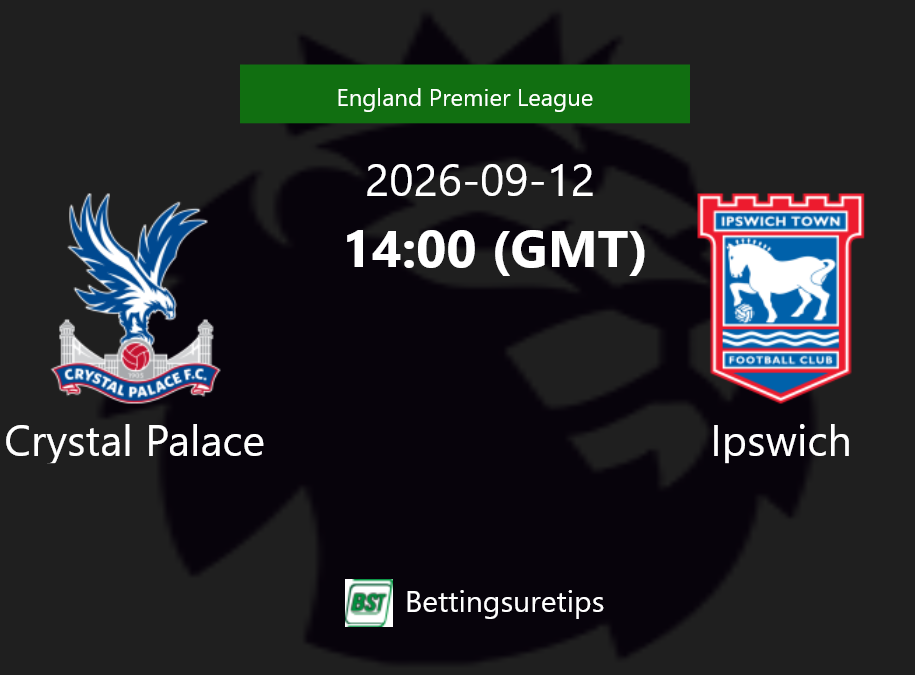 Crystal Palace vs Ipswich Prediction Betting Tips & Correct Score