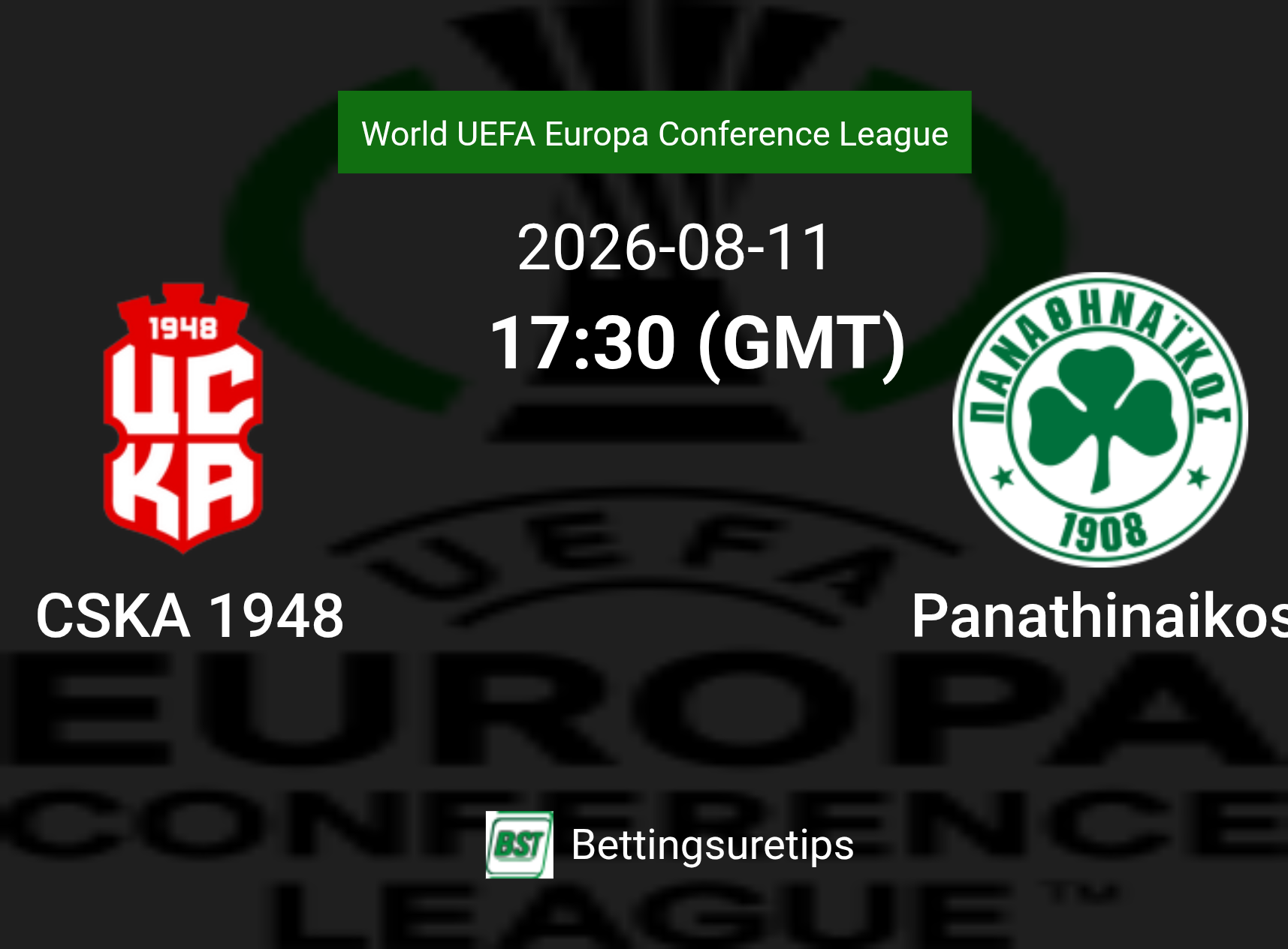 CSKA 1948 vs Panathinaikos Prediction Betting Tips & Correct Score