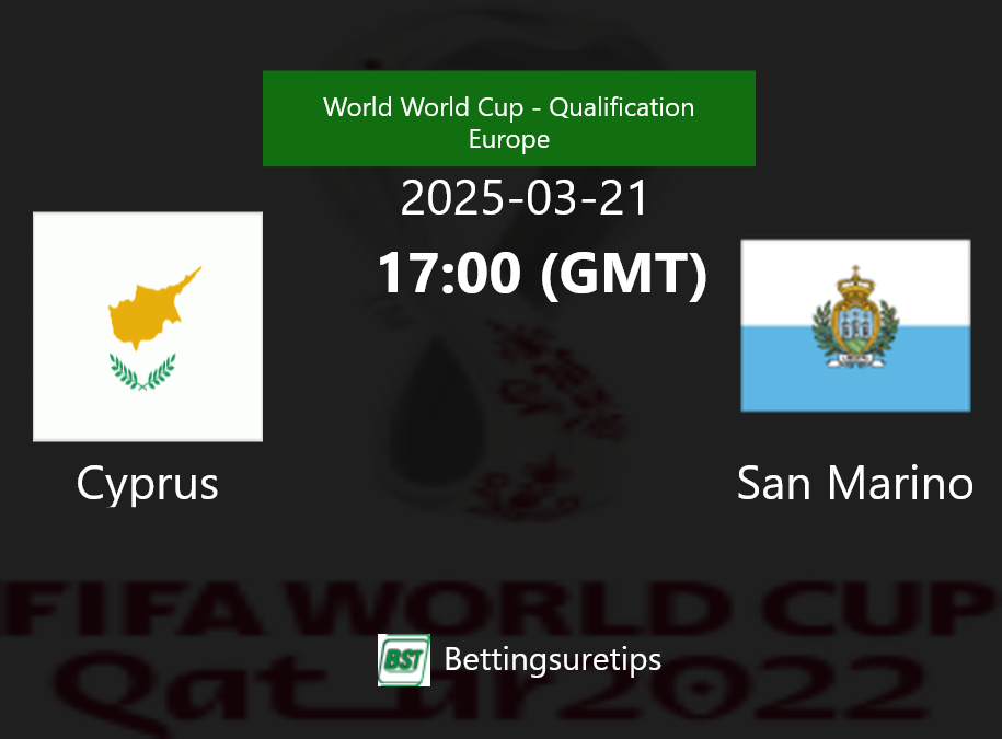 Cyprus vs San Marino Prediction Betting Tips & Correct Score