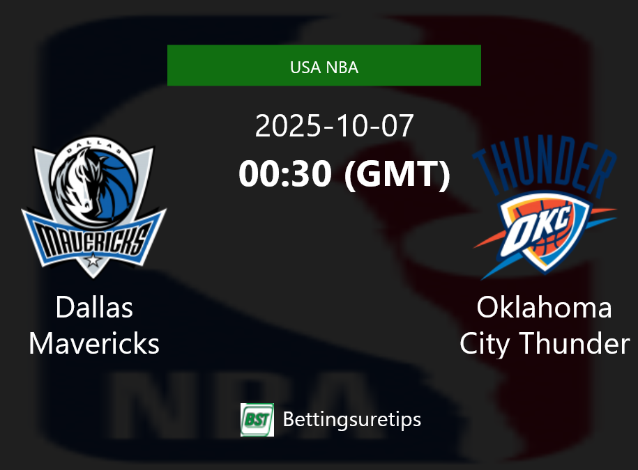 Dallas Mavericks vs Oklahoma City Thunder Prediction and Pick - USA NBA
