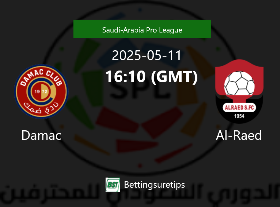 Damac vs Al-Raed Prediction Betting Tips & Correct Score