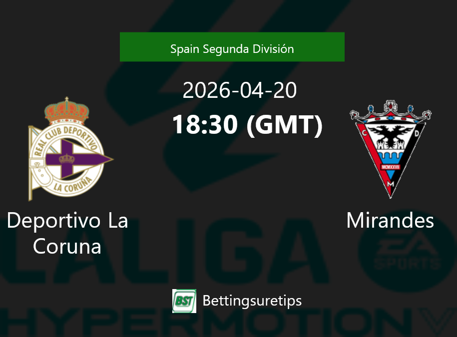 Deportivo La Coruna vs Mirandes Prediction Betting Tips & Correct Score