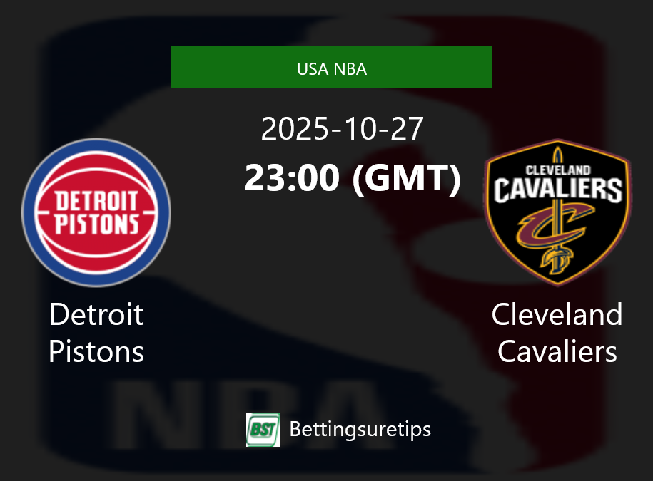 Detroit Pistons vs Cleveland Cavaliers Prediction and Pick - USA NBA