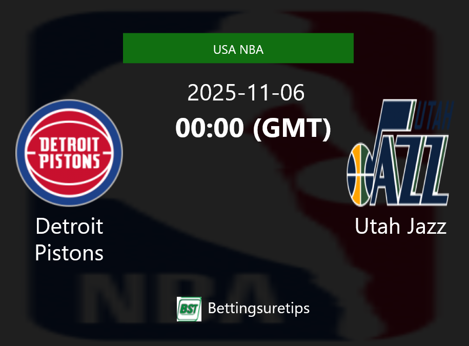 Detroit Pistons vs Utah Jazz Prediction and Pick - USA NBA Detroit Pistons vs Utah Jazz Prediction and Pick - USA NBA
