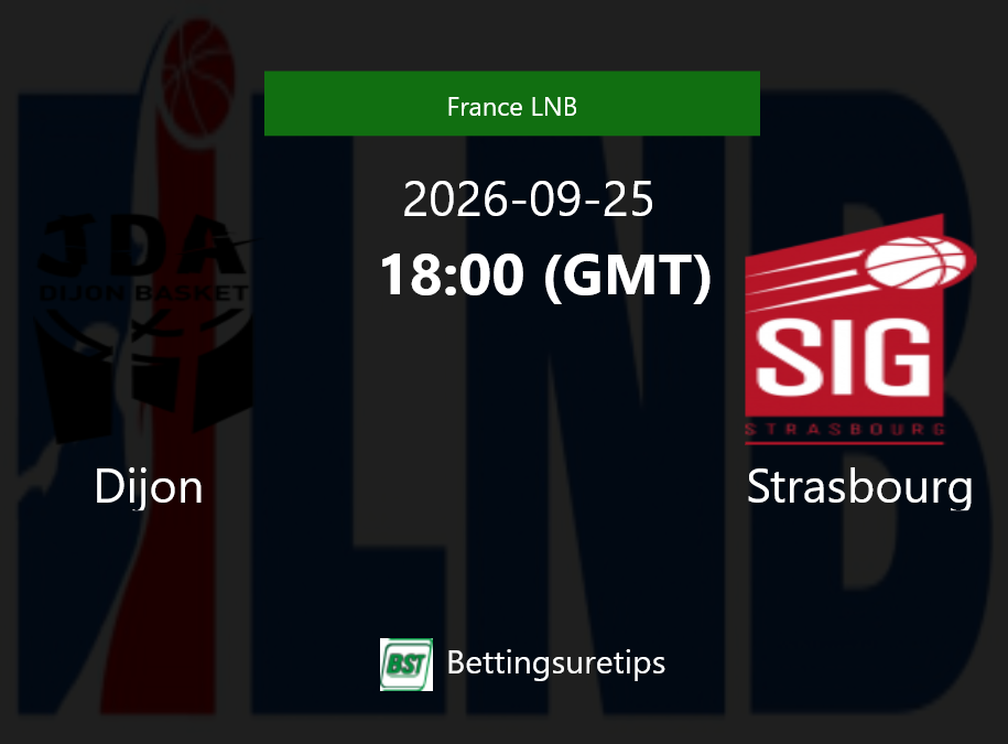 Dijon vs Strasbourg Prediction and Pick - France LNB