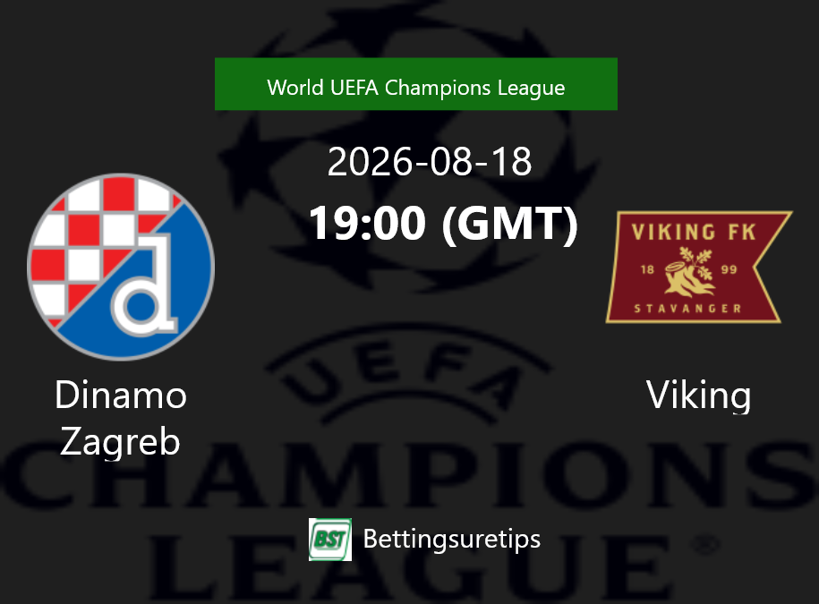 Dinamo Zagreb vs Viking Prediction Betting Tips & Correct Score