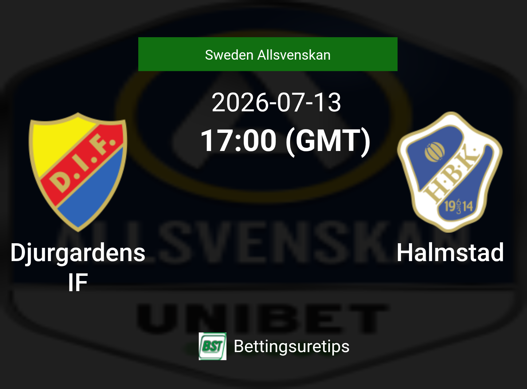 Djurgardens IF vs Halmstad Prediction Betting Tips & Correct Score