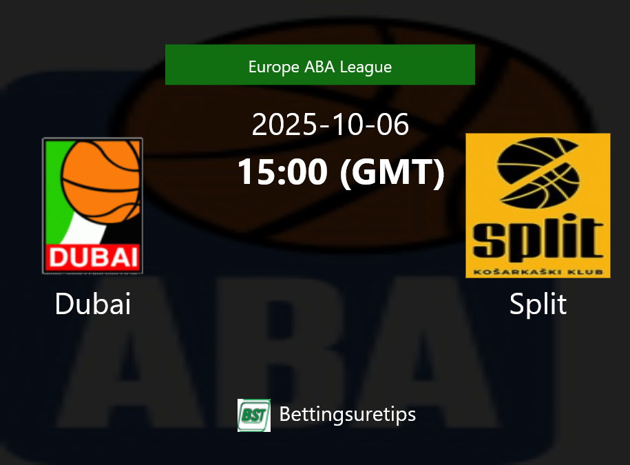 Dubai vs Split Prediction and Pick - Europe ABA League