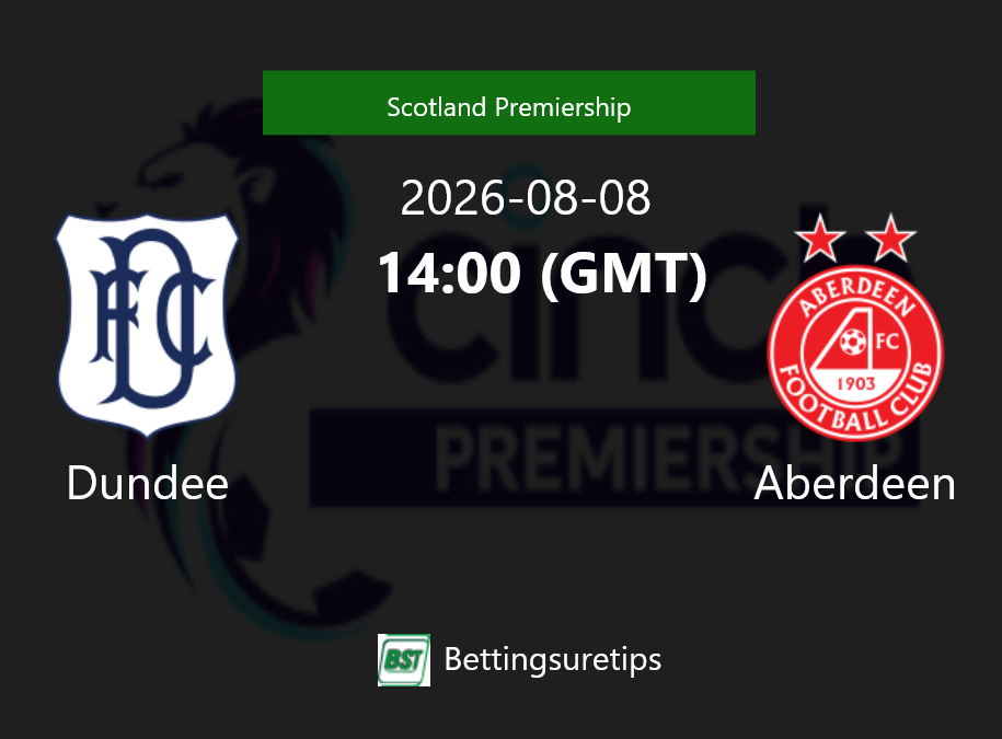 Dundee vs Aberdeen Prediction Betting Tips & Correct Score