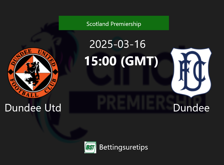 Dundee Utd vs Dundee Prediction Betting Tips & Correct Score