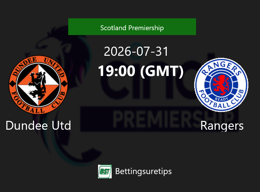 Dundee Utd vs Rangers Prediction Betting Tips & Correct Score