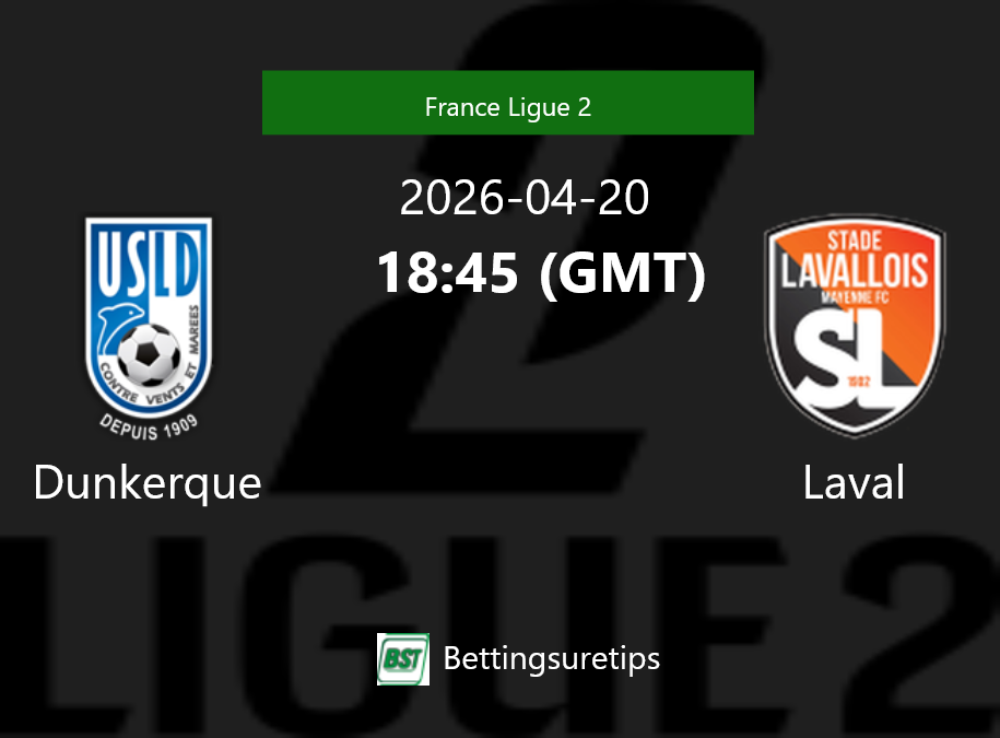 Dunkerque vs Laval Prediction Betting Tips & Correct Score