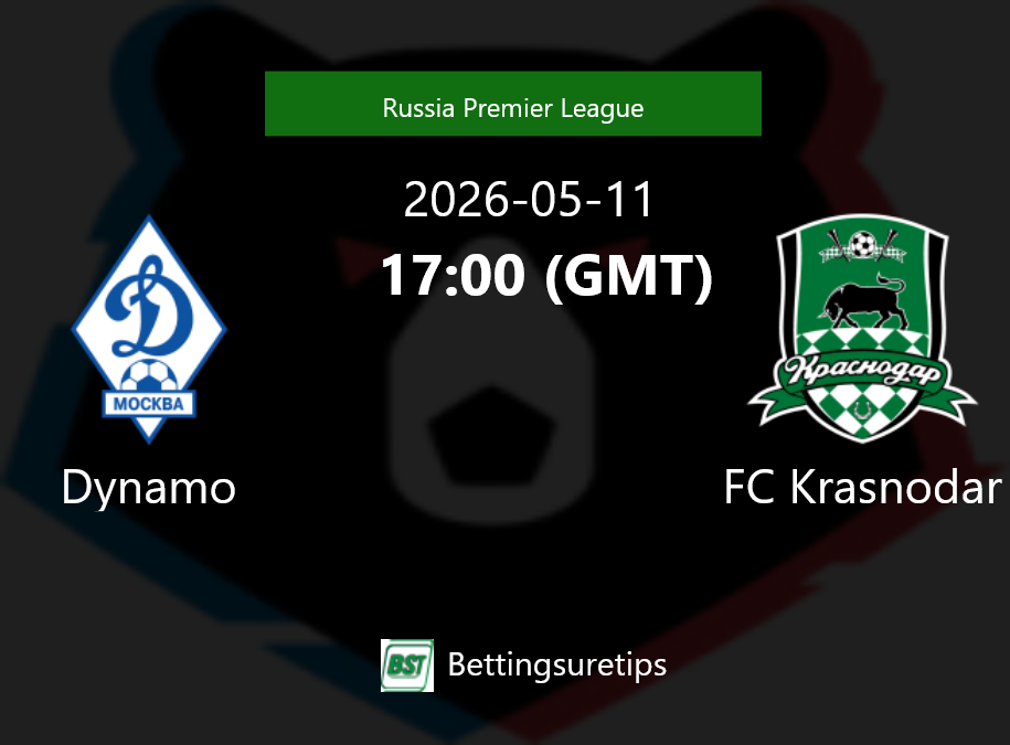 Dynamo vs FC Krasnodar Prediction Betting Tips & Correct Score